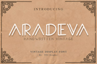 Aradeva: A Double-Lined Display Font for Authentic Web Design