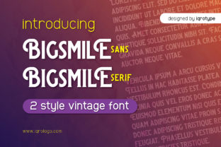 Bigsmile Font: A Crafty Display Typeface for Handmade Designs