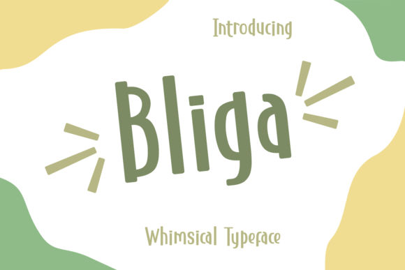 Bliga: A Handcrafted Font for Authentic Product Designs