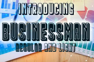 Businessman: A Bold Retro 3D Font for Digital Creators