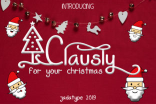Clausly: A Festive Display Font for Web Design