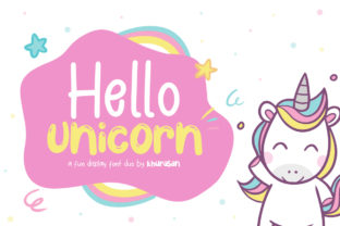 Hello Unicorn: A Bold Display Font for Digital Creators