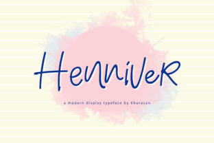 Henniver: A Sweet Display Font for Digital Creators