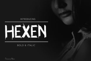 Hexen Font: A Raw Display Typeface for Bold Editorial Voices