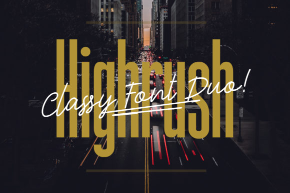 Highrush Duo: The Display Font for Scroll-Stopping Campaigns