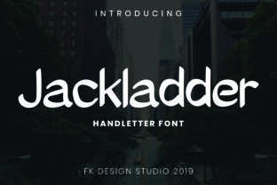 Jackladder: A Smooth Display Font for Campaign Creatives