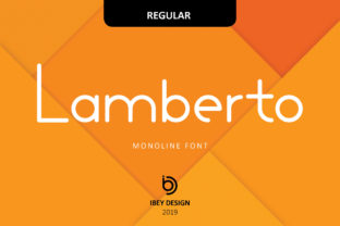 Lamberto: A Bold Monoline Font That Makes Handmade Products Shine