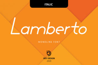 Lamberto Italic: A Bold Display Font for Brand Building