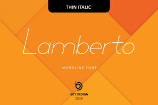 Lamberto Thin Italic: A Versatile Display Font for Digital Creators