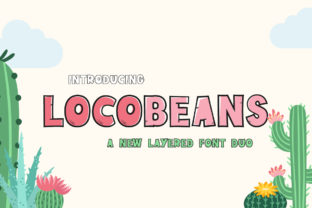 Locobeans: A Playful Display Font Duo for Digital Design