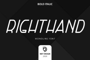 Right Hand Bold Italic: A Modern Display Typeface