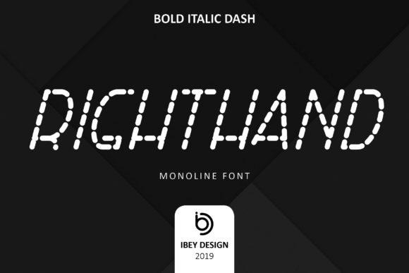 Right Hand Bold Italic Dash: A Display Font for Editorial Flow