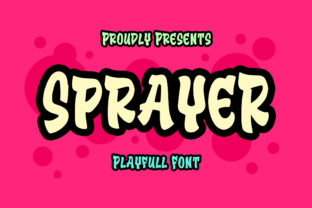 Sprayer Font: A 90s Display Typeface for Handmade Sellers