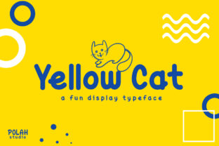 Yellow Cat: A Cheerful Display Typeface for Handmade Labels and Product Design